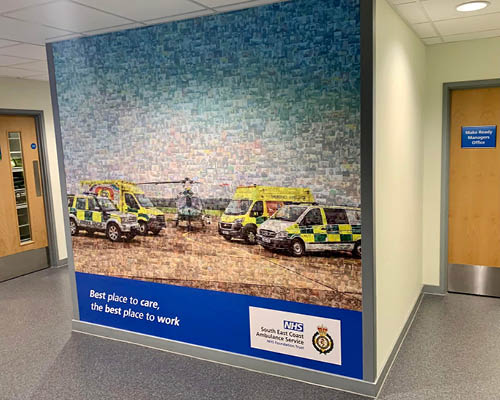 A picture showing custom wall graphics